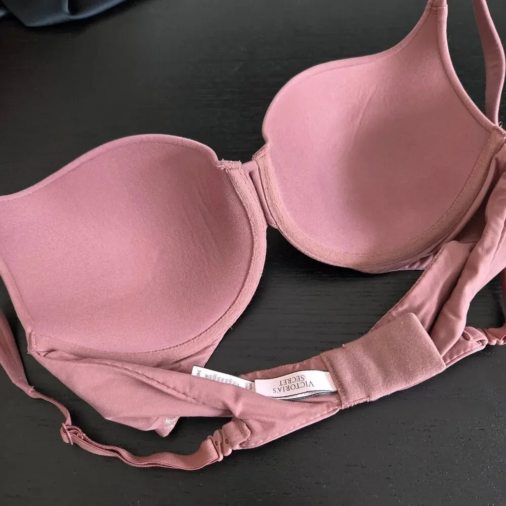 Victoria's Secret Perfect Shape Bra Padded Mauve Underwire 34D